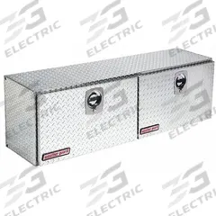 WEATHER GUARD Topside Truck Box: Topside Truck Box, Double Drop-Down Doors Lid, D-Handle, Aluminum (MPN 365-0-02). Key specifications — Brand: WEATHER GUARD; Color: Silver; Lock Type: Keyed.