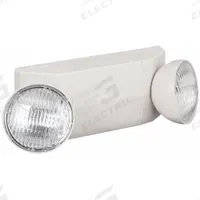 Emergency Light: Incandescent, Damp Location Rated, 5.4 W Lamp Watt, 120/277V AC, Surface, White (MPN 40CP76). Key specifications — Environmental Rating: Damp Location Rated; Remote Capable: No; Adjustable Lamp Heads: Yes; Brand: APPROVED VENDOR; Standards: UL924; Housing Color: White; Housing Material: Plastic; Lighting Technology: Incandescent.