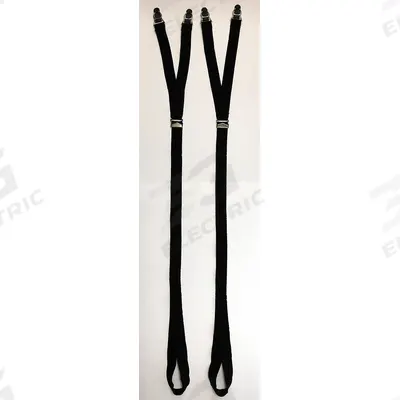HEROS PRIDE Shirt Stay: Adj, Black, Elastic - Tie Clips, Collar Pins & Shirt Keepers