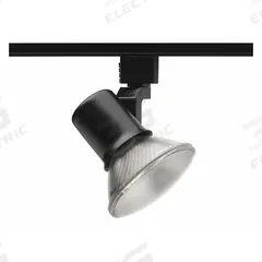 Track Lighting Head: Incandescent, Flared Shape, 50 W, 2 1/8 in Dia, 2 3/8 in Lg, Black (MPN R541 BL). Key specifications — Brand: JUNO LIGHTING; Lighting Technology: Incandescent; Housing Color: Black.