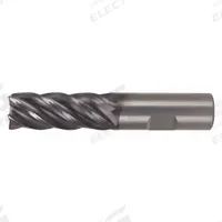 WIDIA HANITA Square End Mill: Carbide, AlTiN Coated, 5 Flute, 4 mm Mill Dia, 11 mm LOC, 55 mm OAL (MPN 577704012MT)