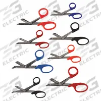 EMI EMT Shear: EMS Shear, Stainless Steel, Angled/Rounded, Plastic, 7 1/4 in Overall Lg, Reusable (MPN 1095 NEON ORANGE). Key specifications — Disposability: Reusable; Product Type: EMS Shear; Color: Orange; Blade Material: Stainless Steel; Handle Material: Plastic; Brand: EMI; Blade End Type: Angled.