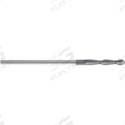 APPROVED VENDOR Ball End Mill: Carbide, AlTiN Coated, 2 Flute, 5/16" Mill Dia, 1-1/2" LOC - General Purpose Carbide Ball End Mills