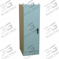 HAMMOND Electrical Enclosure: Steel, 72 in x 24 in x 30 in, NEMA 12, Solid Cover, Hinged (MPN 1418W30). Key specifications — Brand: HAMMOND; Closure Method: Handle; Knockouts: Not Included.