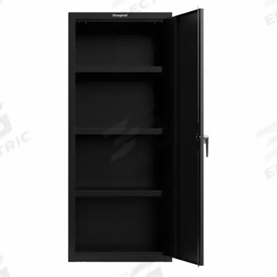 STRONG HOLD Cabinet: 30 in x 24 in x 72 in, Swing Handle & Keyed Lock/Padlock Hasp - Commercial Shelf Cabinets
