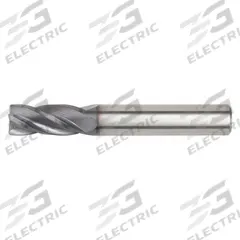 WIDIA HANITA Corner Chamfer End Mill: Carbide, 4 Flute, 4 mm Mill Dia, 11 mm LOC, 0.1 mm Chf (MPN 40040400T011)