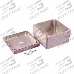 HAMMOND Enclosure: Die-Cast Aluminum, 6 in x 6 in x 4 in, NEMA 1/12/13/4/4X, Solid Cover, Screw On (MPN 1550Z139). Key specifications — Brand: HAMMOND; Closure Method: Screws; Enclosure Material: Die-Cast Aluminum; Knockouts: Not Included.