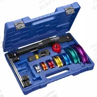 YELLOW JACKET Alloy Ratchet Hand Bender Kit: 11 Total Pcs, Miscellaneous Tools, Tool Case (MPN 63331). Key specifications — attr654693: None; attr647963: (7) Bending Mandrels; attr549017: None; attr549018: None; attr549019: (1) Pipe Cutter; attr549020: (1) Pipe Reamer; attr549021: None; attr539000: YELLOW JACKET.