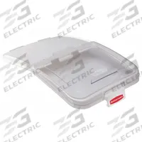 RUBBERMAID COMMERCIAL PRODUCTS Storage Bin Lid: 600 qt Capacity, Clear, 1 7/8 in Overall Ht (MPN FG9F7900CLR). Key specifications — Lid Included: Yes; Brand: RUBBERMAID COMMERCIAL PRODUCTS; Color: Clear; NSF Certified: Yes.