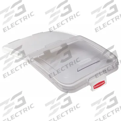 RUBBERMAID COMMERCIAL PRODUCTS Storage Bin Lid: 600 qt Capacity, Clear - Lids