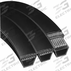 DAYTON V-Belt: 3/C96, 3 Ribs, 100.9 in Outside Lg, 7/8 in Top Wd, 5/8 in Thick, 100 in Nominal Lg (MPN 816XY3)