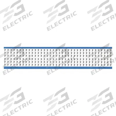 BRADY Wire Marker: 7, Black on White, 900 Labels, Vinyl Cloth, -40°F to 176°F - Preprinted Wire Marking Label Sheets