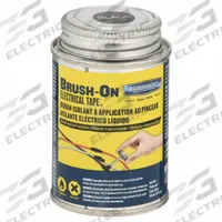 BLUE MAGIC Brush-On Electrical Tape: Black, 4 oz Container Size, Can, 1 hr Full Cure Time (MPN BOT55TRI). Key specifications — Includes: Brush; Brand: BLUE MAGIC; Container Type: Can.