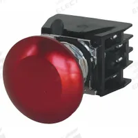 EATON Hazardous Location Push Button: 30 mm, Metallic, Mushroom Head Profile, 1NO/1NC (MPN 10250T712R). Key specifications — Manufacturer Part Number: 10250T712R; Product Type: Push Button Operators; Series: 10250T; Brand: EATON; AC Contact Rating: 10 A @ 600 V; Action: Momentary; DC Contact Rating: 2.5 A @ 250 V; Operator Illumination: Non-Illuminated.