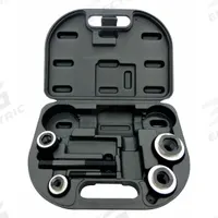 WESTWARD Hydraulic Punch Die Set: (4) Hydraulic Punch Dies, (2) Power Screws, Carrying Case (MPN 39CE86). Key specifications — attr74890: Steel; attr74888: (4) Hydraulic Punch Dies, (2) Power Screws, Carrying Case; attr74884: 1/2 in to 1-1/4 in.