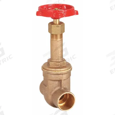 MILWAUKEE VALVE Gate Valve: 3/8 in, Bronze, Rising, Sweat x Sweat - Rising Stem Bronze General Purpose Gate Valves