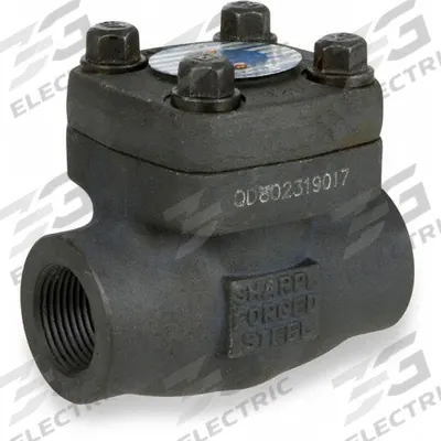 SHARPE Check Valve: Piston, Inline Valve Body, 1/2 in Pipe Size, FNPSM x FNPSM - Forged Steel Inline Piston Check Valves