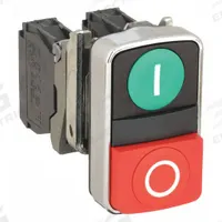 SCHNEIDER ELECTRIC Multihead Operator: 2 Buttons, 22 mm, 1NO/1NC, Metallic (MPN XB4BL73415). Key specifications — AC Contact Rating: 1.2 A @ 600 V; Action: Momentary/Momentary; DC Contact Rating: 0.27 A @ 250 V; Legend: I/O; Operator Illumination: Non-Illuminated; Product Type: Multihead Operators; Series: XB4; Manufacturer Part Number: XB4BL73415.