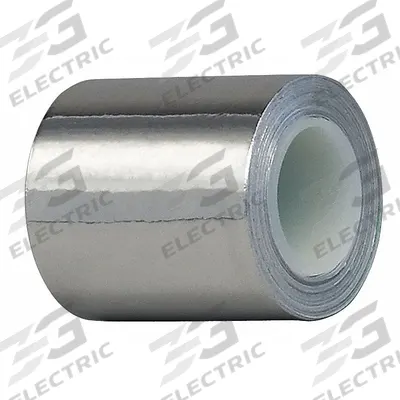 TAPECASE Foil Tape: 3 in Wd, 3 yd Lg, 4 mil Thick, Acrylic, Indoor/Outdoor, -30°F Min Temp - Corrosion-Resistant Foil Tape