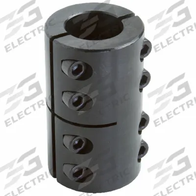 CLIMAX METAL PRODUCTS Rigid Shaft Coupling: 1 3/4 in Bore Dia 1, 1 3/4 in Bore Dia 2, Round - Two-Piece Rigid Shaft Couplings