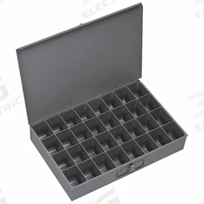 DURHAM MFG Compartment Drawer: 18 3/8 in x 12 1/2 in x 3 1/8 in, 3 1/16 in x 2 1/8 in x 2 7/8 in - Large Compartmented Boxes