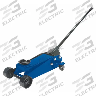 WESTWARD Trolley Floor Jacks: Steel, Manual Handle, Mechanical, 2.5 ton Load Capacity