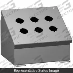 HAMMOND Push Button Consolet: 30mm, 4 Holes, Carbon Steel, NEMA 12/13 (MPN 1490D4). Key specifications — attr211299: HAMMOND; attr1043605: Indoor Dust & Water Droplets.