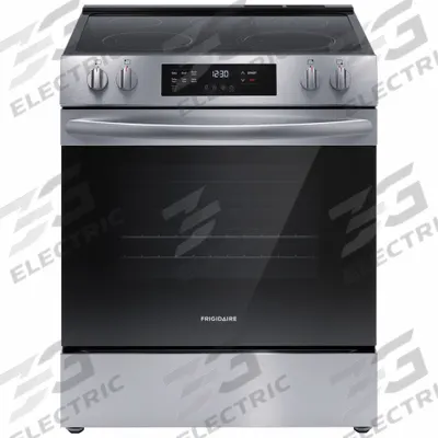 FRIGIDAIRE Electric Range: Stainless Steel, Electric, 5 Burners - Oven Ranges
