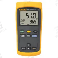 FLUKE Thermocouple Thermometer: -418°F to 1999°F, For Type E/Type J/Type K/Type T Thermocouple Type (MPN FLUKE-51-2/CWG). Key specifications — Testing Functions: Average Temperature; Accuracy: ±0.05 % + 0.3 °C; Brand: FLUKE.