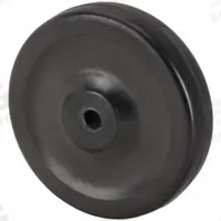 APPROVED VENDOR Caster Wheel: 4 in Wheel Dia., 1 in Wheel Wd, Rubber, 140 lb Load Rating, Rubber (MPN RN04Z5205G). Key specifications — Wheel Core Material: Rubber; Wheel/Tread Color: Black; Brand: APPROVED VENDOR.
