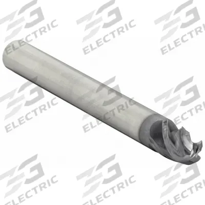 WIDIA HANITA Ball End Mill: Carbide, TiAlN Coated, 4 Flute, 1" Mill Dia, 1-1/8" LOC - Fast-Cutting Carbide Ball End Mills for Steel & Cast Iron