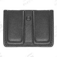 HEROS PRIDE Magazine Pouch: Black, Synthetic Leather, Plain, 3 3/4 in x 1 7/16 in, Open Closure (MPN 1438P). Key specifications — attr188437: Black; attr188438: Synthetic Leather; attr188431: Magazine Pouch.