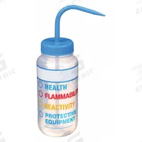 APPROVED VENDOR Wash Bottle: 500 mL, HMIG, Blue, Wide, Std Spout Spout, White, 72.1 mm Body Dia (MPN 24J902). Key specifications — Closure Color: Blue; Vented/Nonvented: Vented; Body Color: White; Brand: APPROVED VENDOR; Imprinting Group: Specific Chemicals.