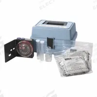 HACH Water Quality Test Kit: Sulfite, 0.02 to 0.68 mg/L Cl2/0.02 to 3.4 mg/L Cl₂ Cl2, 100 Tests (MPN 1454202). Key specifications — Includes: Viewing Adapter; Range: 0.02 to 0.68 mg/L Cl2; Sensitivity: 3.4 mg/L; Test Parameters: Sulfite.
