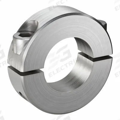 RULAND MANUFACTURING Shaft Collar: 2-Piece, Inch, Round, Clamp-On, 7/8 in Bore Dia - Stainless Steel Shaft Collars