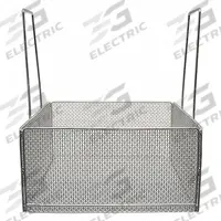 MARLIN STEEL WIRE PRODUCTS Parts Washer Basket: Rectangular, Stainless Steel, Silver, 9 in Basket Ht (MPN 00-00007001A-31). Key specifications — Handle Included: Handle Included; Mesh Opening Size: #4; Stackable: Stackable; Lid Included: Lid Not Included; Brand: MARLIN STEEL WIRE PRODUCTS.