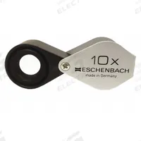 ESCHENBACH OPTIK GMBH Metal Precision Folding Magnifier: 10X, 1 in Focal Distance, 17 mm Lens Dia (MPN 1184-10). Key specifications — attr1183285: 1 in; attr1183286: 17 mm; attr1183287: 40D; attr1183296: ESCHENBACH OPTIK GMBH; attr1183291: Metal Precision Folding Magnifier.