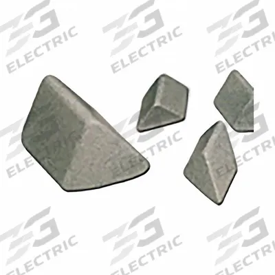 APPROVED VENDOR Tumbler Media: Porcelain, Triangle, Polished Finish - Porcelain Finishing Media