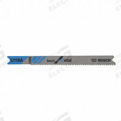 BOSCH Jigsaw Blade: 17/24, 3 1/8 in Blade Lg, Bi-Metal, High Speed Steel, U Shank - Metal-Cutting Blades