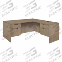 REGENCY Desk: Particle Board, Oak, 2 Pedestals, 4 Drawers, 60 in Overall Wd, 29 in Overall Ht (MPN LLD6030NO). Key specifications — Desktop Material: Particle Board; Includes Modesty Panel: Yes; Pedestal Location: Double Pedestal; Kit Product Type: Double Pedestal Desk; Desktop Color: Oak; Brand: REGENCY; Frame Color: Noble Oak; Frame Material: Particle Board.