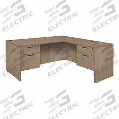 REGENCY Desk: Particle Board, Oak, 2 Pedestals, 4 Drawers, 60 in Overall Wd, 29 in Overall Ht (MPN LLD6030NO). Key specifications — Desktop Material: Particle Board; Includes Modesty Panel: Yes; Pedestal Location: Double Pedestal; Kit Product Type: Double Pedestal Desk; Desktop Color: Oak; Brand: REGENCY; Frame Color: Noble Oak; Frame Material: Particle Board.