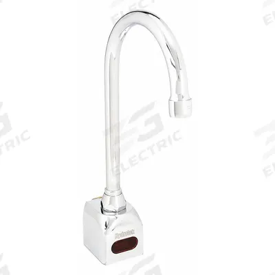 SANI-LAV Sensor Faucet: Electronic Sensor Faucet, Cast Brass, Chrome Finish, Single-Post - Single-Post Sensor Bathroom Faucets