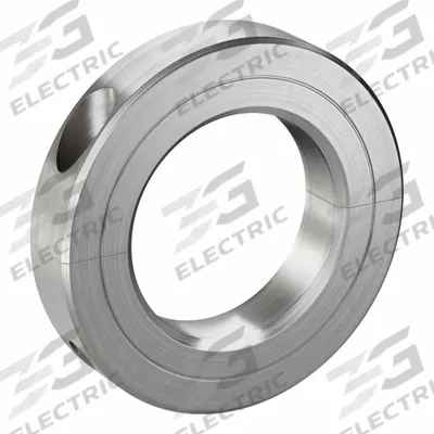 CLIMAX METAL PRODUCTS Shaft Collar: 2-Piece, Inch, Round, Clamp-On, 1 1/2 in Bore Dia - Stainless Steel Recessed-Screw Shaft Collars