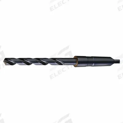 CLE-LINE Taper Shank Drill Bit: 31 mm, 118° Point, Black Oxide HSS - High-Speed Steel Taper-Shank Drill Bits
