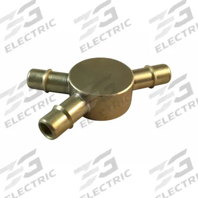 MEM-CO Barbed Wye: 1/2 in ID x 1/2 in ID x 1/2 in ID Size, Barbed x Barbed x Barbed - Standard Brass Barbed Tube Fittings