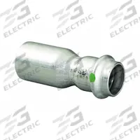 VIEGA PROPRESS Crimp Fitting: 1 1/2 in CTS x 1 1/4 in CTS Size, Straight, FTG x Press-fit, EPDM (MPN 80205). Key specifications — Brand: VIEGA PROPRESS.
