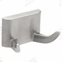 APPROVED VENDOR Robe Hook: 1 1/2 in x 2 1/4 in x 1 1/2 in, Metal, Brushed, Mounting Screws (MPN 16241). Key specifications — Brand: APPROVED VENDOR; Material: Metal.