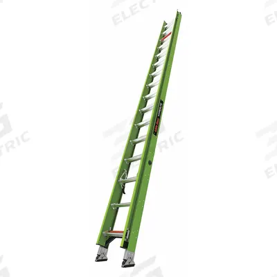LITTLE GIANT Extension Ladder: 32 ft Ladder Size, Fiberglass, 375 lb Load Capacity - Non-Conductive Fiberglass Extension Ladders