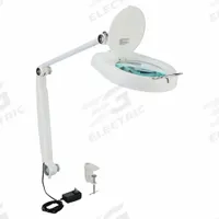 APPROVED VENDOR Round Magnifier Light: LED, 1.75x, 3 Diopter, 767 lm Max Brightness, 35 in Arm Reach (MPN 10C907). Key specifications — Brand: APPROVED VENDOR; Magnification: 1.75x; ESD Safe: Yes; Lighting Technology: LED; Operating Voltage: 120 to 240V AC; Includes Ultraviolet Light: No.