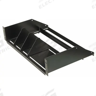 VIDEO MOUNT PRODUCTS Receiver Rack: Adj-Slot for 8 Receivers Shelf, 12 1/8 in Overall Dp - Rack-Mounted Equipment Shelves